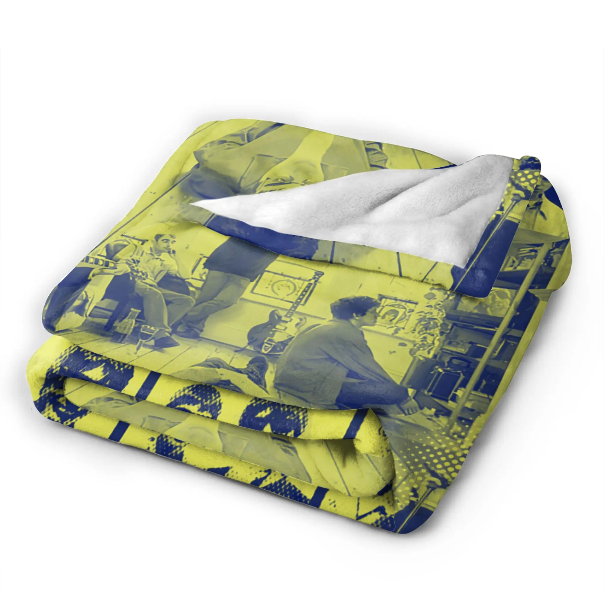 Super Soft Blanket Boy Girl Airplane Travel O-Oasis Rock Band Throw Blanket  Flannel Bedspread For Living Room Sofa Bed Cover