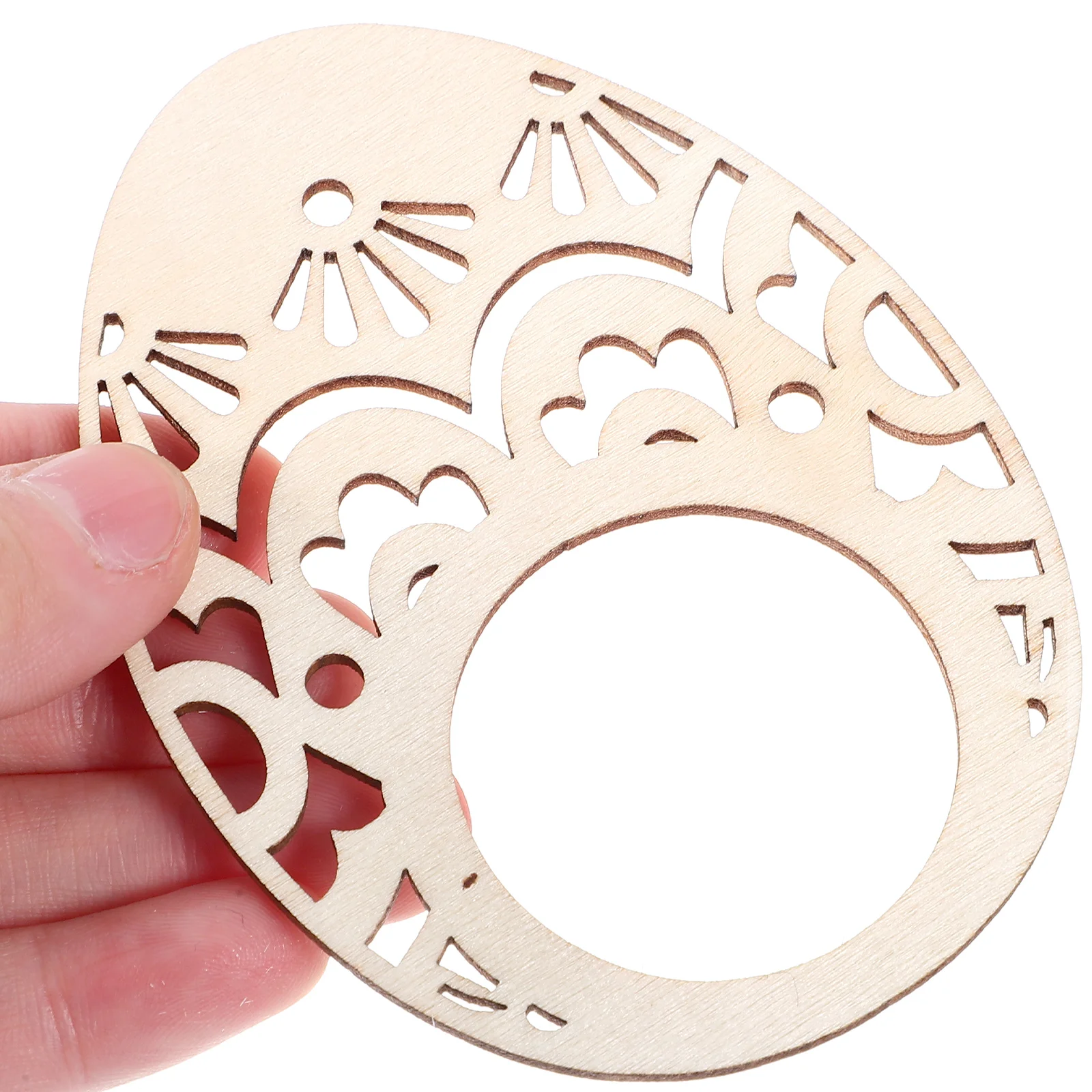 

20pcs Wooden Rings Smooth Sturdy Surface Exquisite Holders For Wedding Easter Holiday Party Home Restaurant Banquet Table