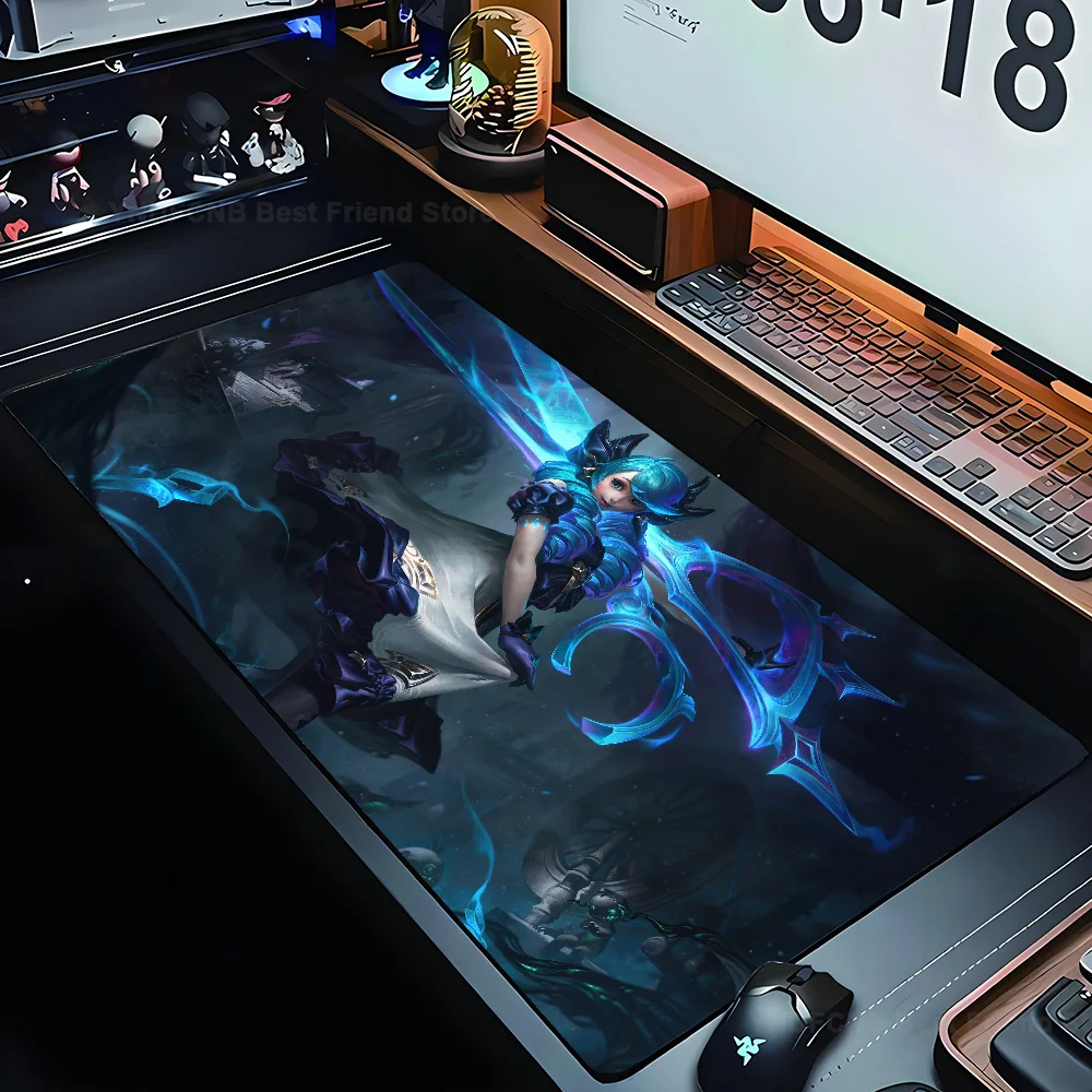 

Gwen League of Legends Mousepad Mouse Mat Desk Mat With Pad Gaming Accessories Prime Gaming XXL Keyboard Pad