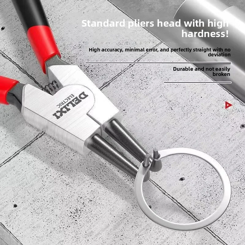 5inch Internal And External Circlip Pliers with Non-Slip Handle for Ring Hose And Gasket Removal Mechanical Repair Tool
