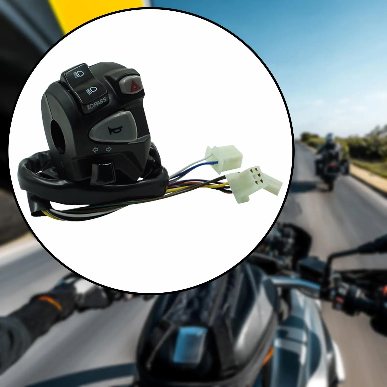 

Переключатель на руль мотоцикла, высокопроизводительный, заменяет запасные части, легко устанавливается, фотопереключатель для Cbx600