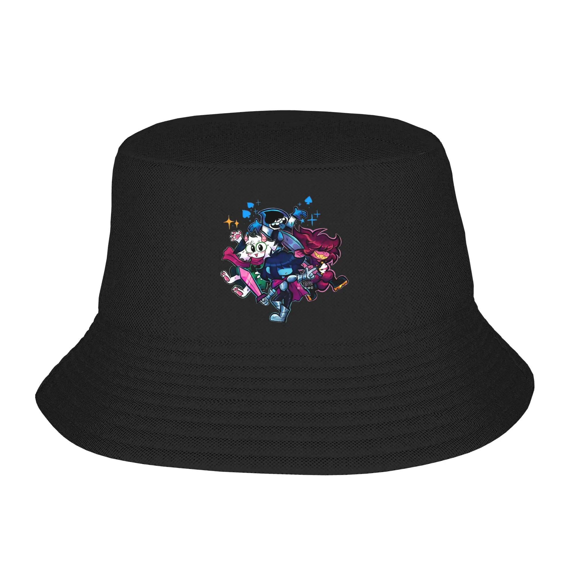 Headwear Deltarune Gang Accessories Bucket Hats Unique Design Teen Sun Hat Irish Country Hat Fishing Fisherman Hats Camping