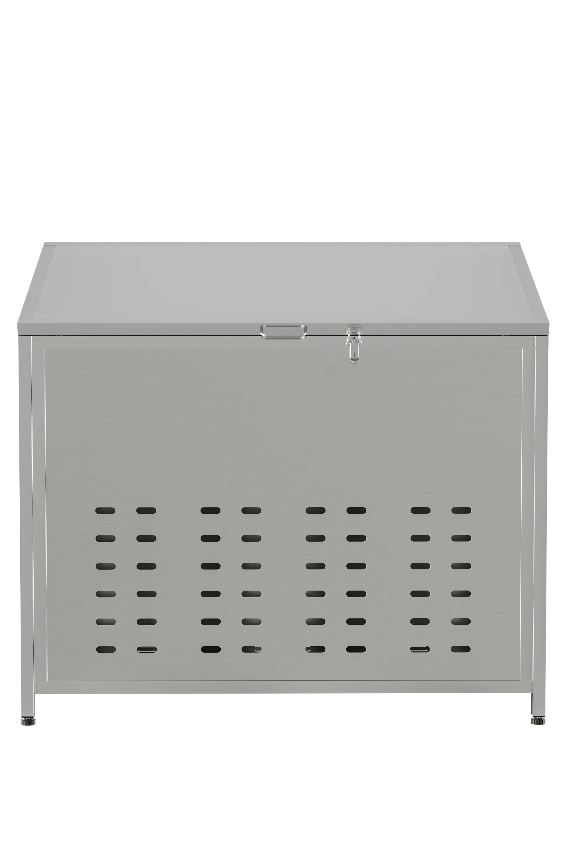 

Trash Can Sloped Dumpster Trash Bin Stainless Steel Box Multi-Purpose Box
