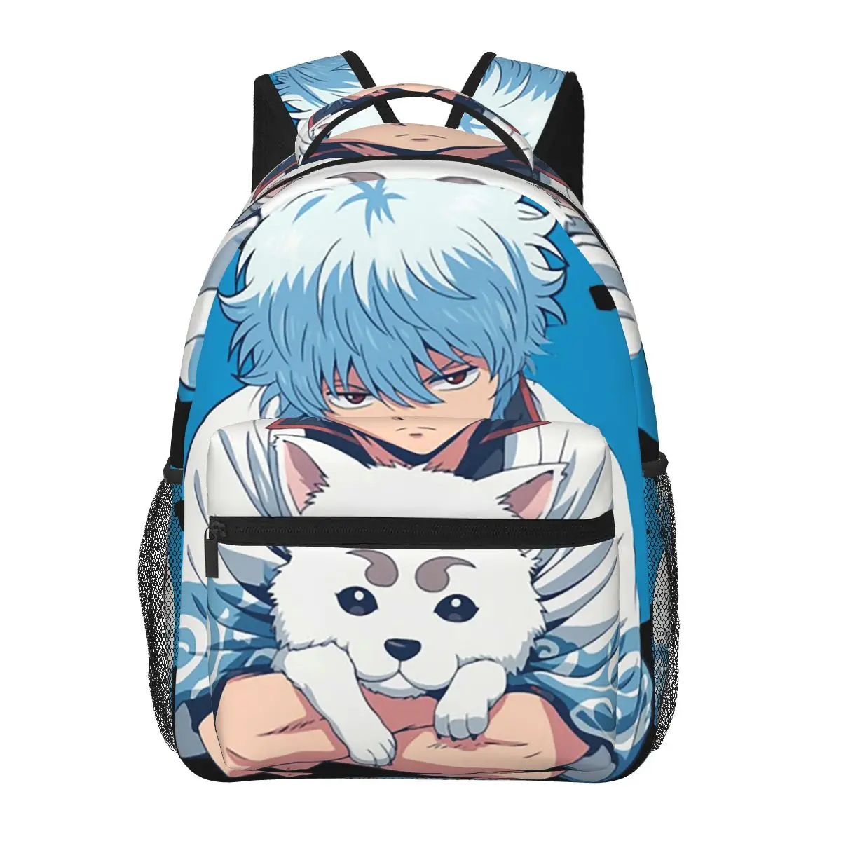 

Anime Gintama Gintoki Student Backpack School Bag Hiking Travel Daypack for Boys Girls Fashion Bookbag Shoulder Bags