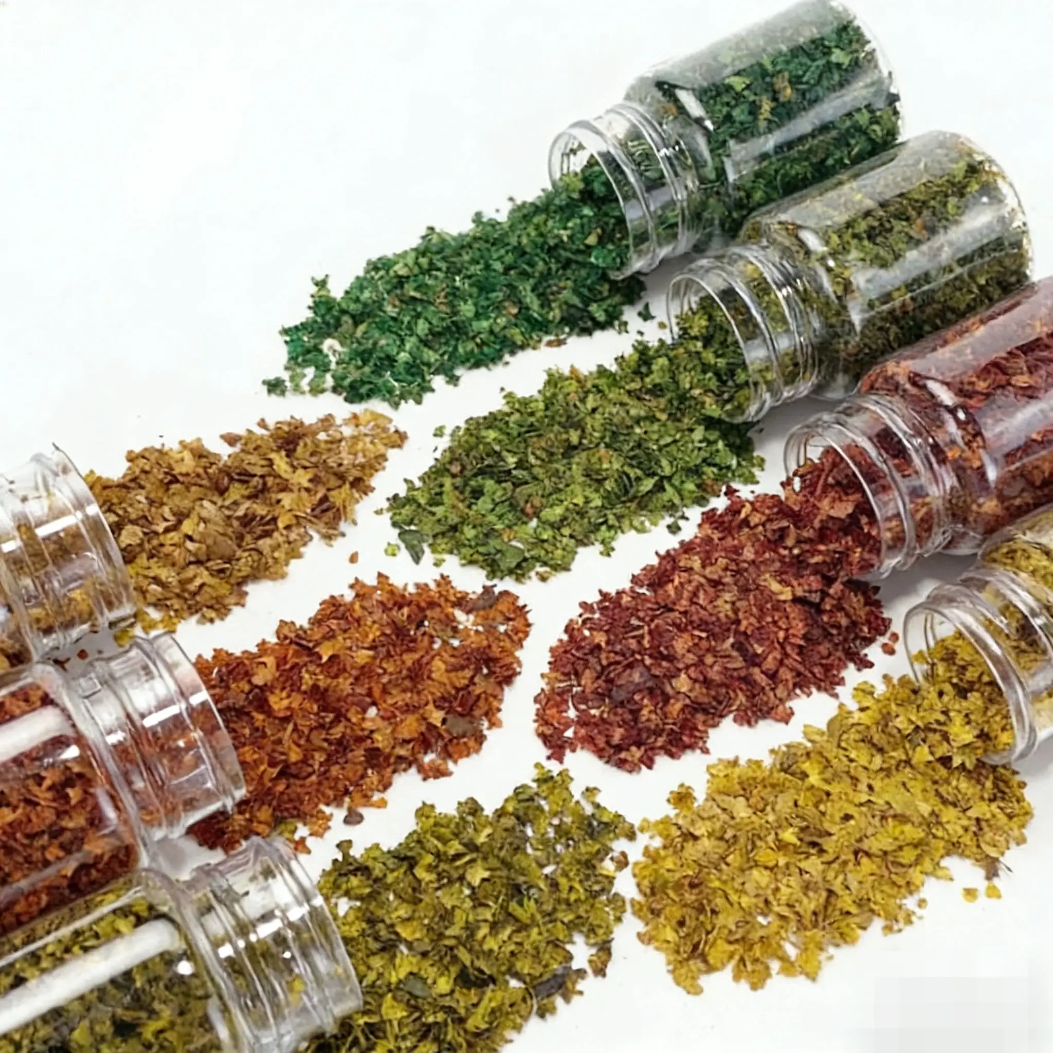 Miniatur-Diorama-Szenenblätter – Herbst-Ahorn-Herbstblattfüller, DIY-Pflanzenlandschaftsbau für Sandtisch und Modell-Terrain-Zubehör