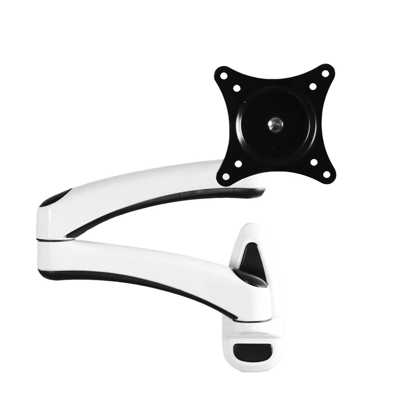 Two Arm Monitor Stand Wall Mounted Aluminum Alloy Ergonomic Design Folding LCD Monitor Stand Vesa Mount 32 Inch New