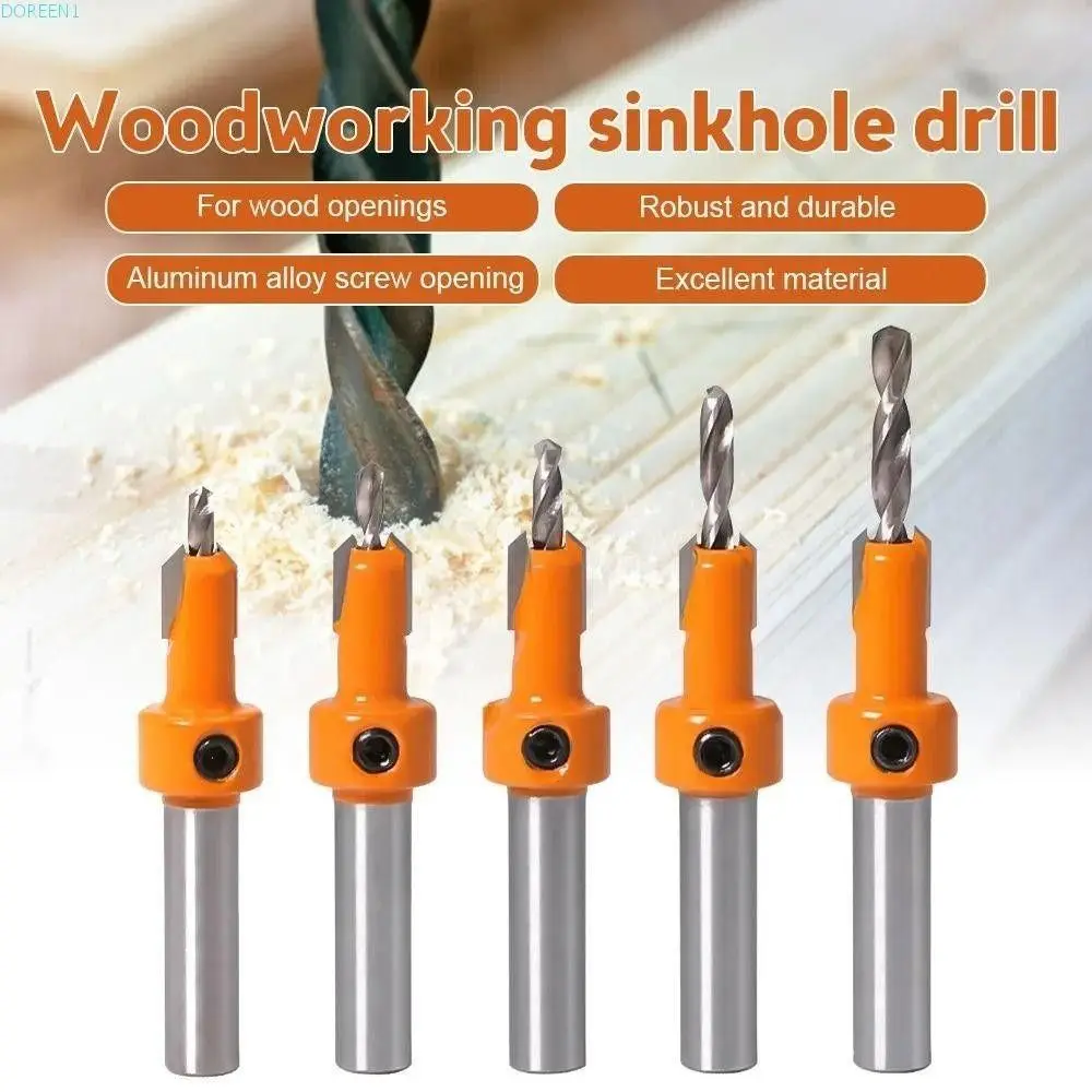 High Quality 8/10MM Wood Drilling HSS Professional Counter Sink Drill Bit Woodworking Tools Hole Punch Screw Drill