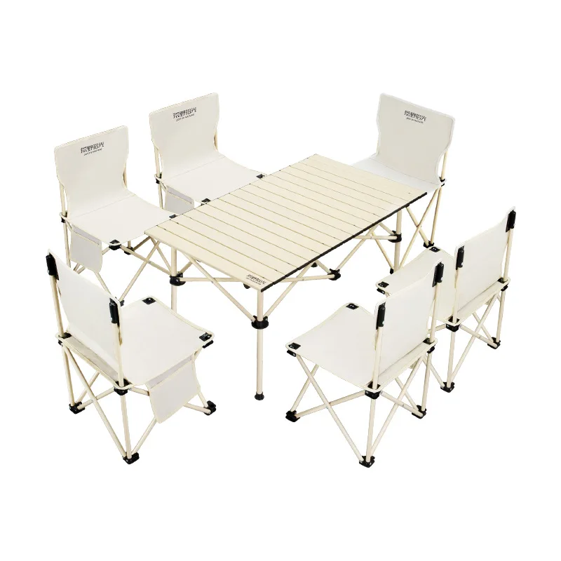

Camping table and chair set Folding portable camping table and chair set Picnic outdoor table and chair equipment
