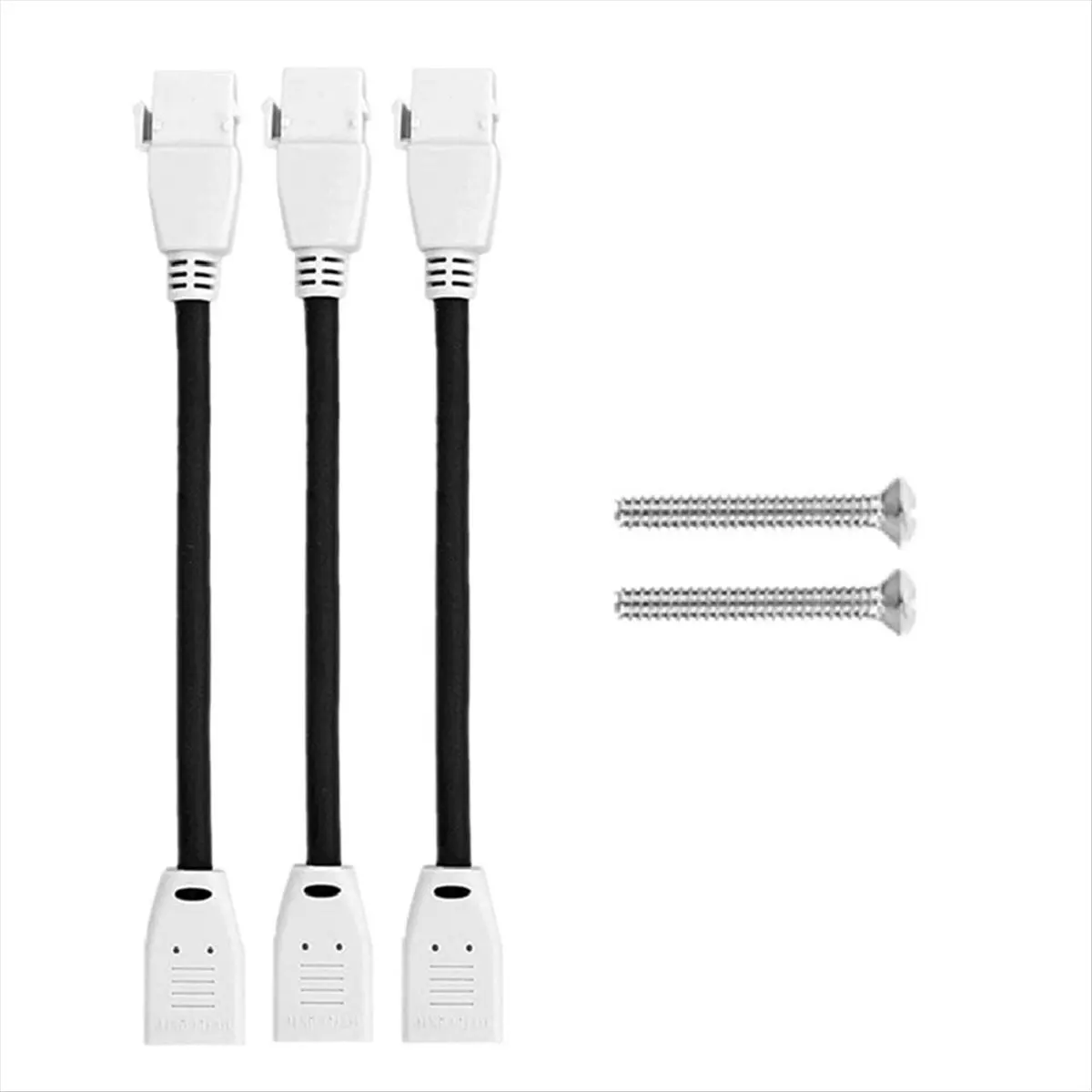 3 Ports 3D 4K 60Hz -Compatible Wall Plate, -Compatible 2.0 Female to Female Adapter for Home Theater, DVD