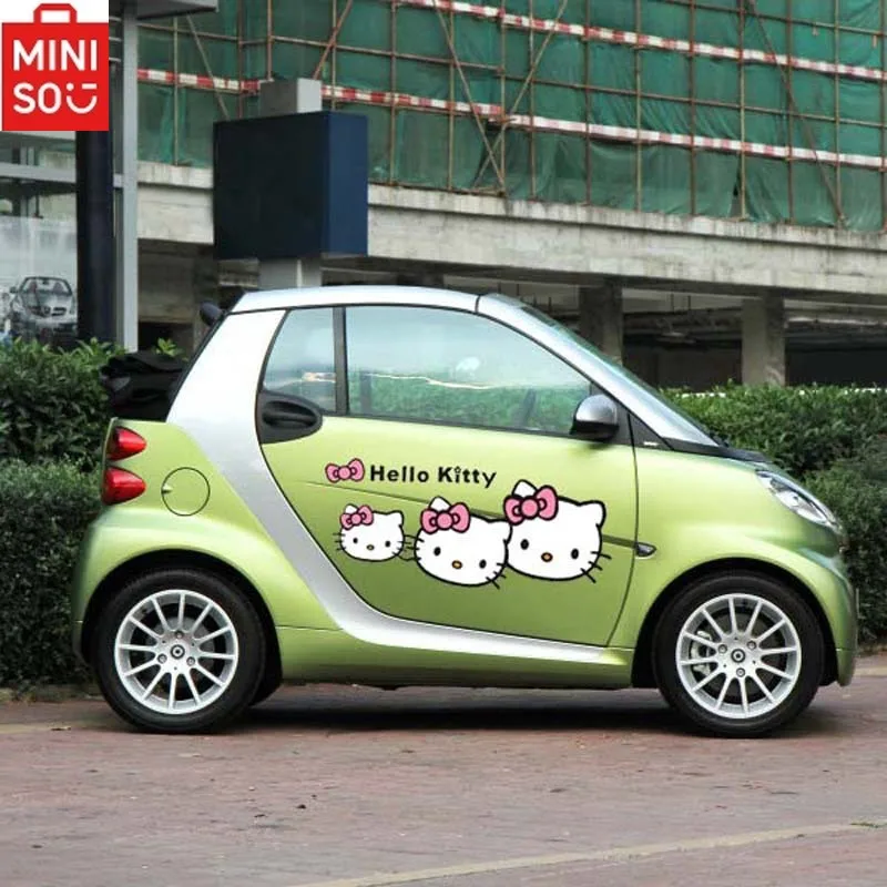 

HelloKitty автомобильные наклейки без клея мультяшные фары модификация кузова водонепроницаемые большие наклейки для блокировки царапин украшения