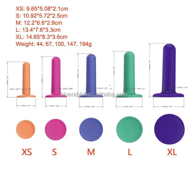 GOFLYING Silicone Dilators for Women Pelvic Floor Muscle Trainers Wholesale 5-Piece Silicone Vaginal Dilators Sets