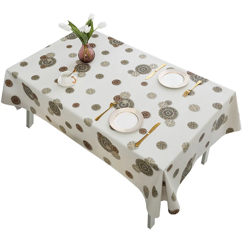 Oil Free Washable Tablecloth Luxury Lightweight Tablecloth Rectangular Tablecloth Dining Tablecloth Coffee Table Mat Manteles