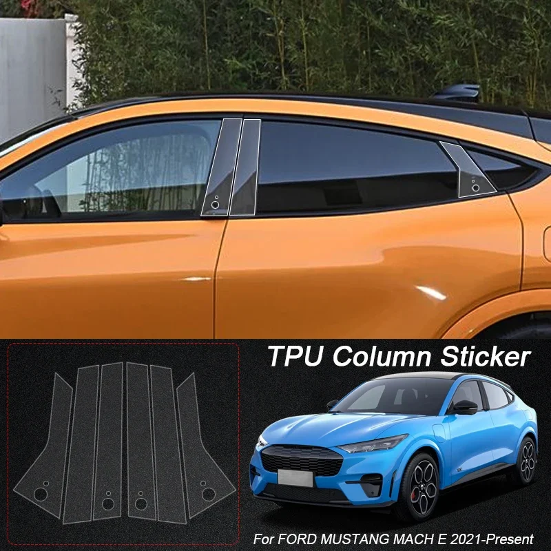 

Для FORD EVEREST FOCUS MONDEO MUSTANG MACH E TAURUS TERRITORY ESCAPE KUGA B Pillar TPU автомобильная защитная пленка наклейка на окно краска