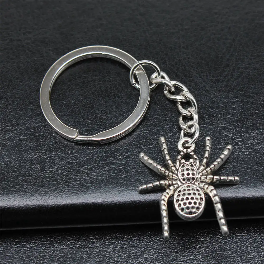 Keyrings Supplies For Jewelry Car Accessories Spider Bat New In Ring Size 28mm