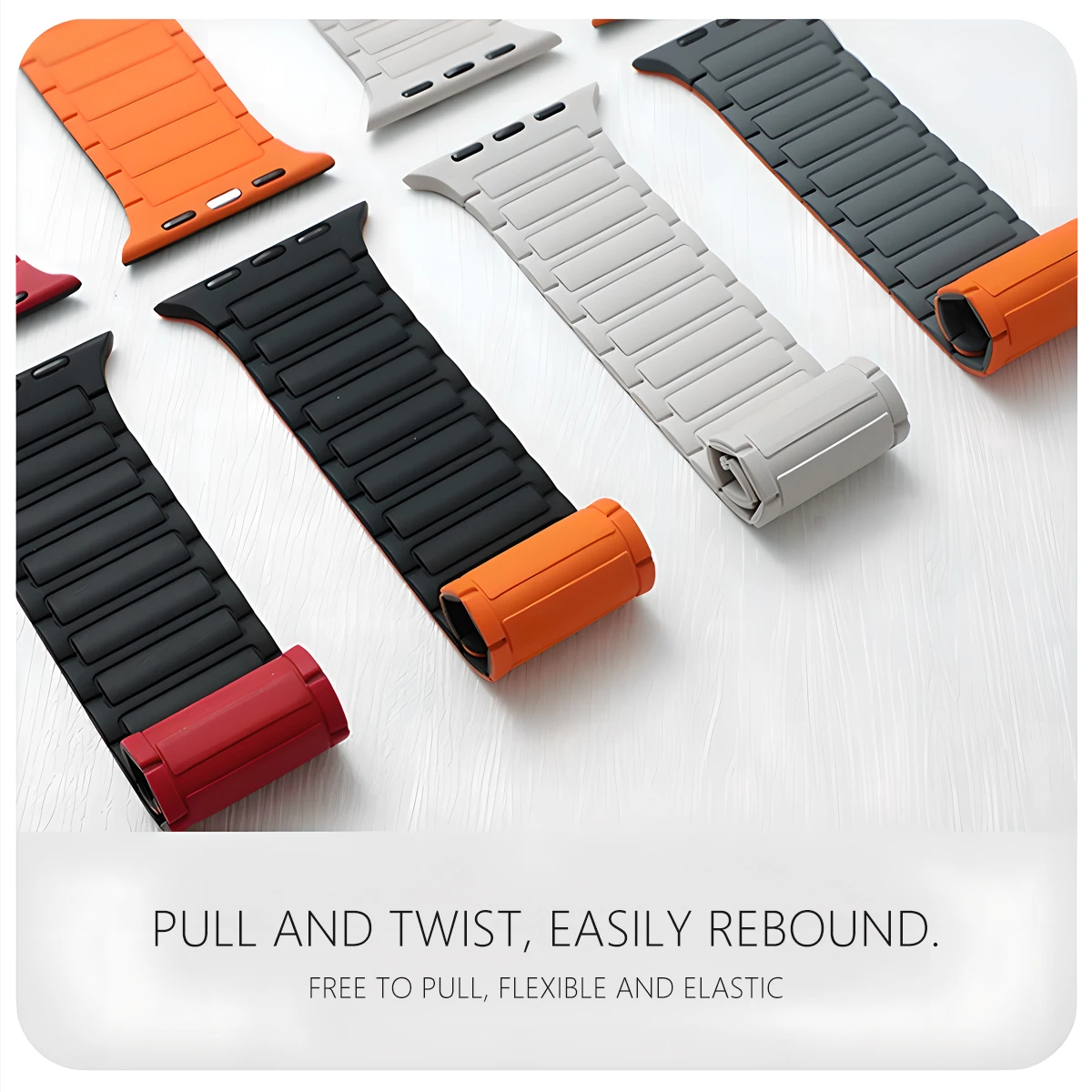 Magnetic Strap+Case for Apple Watch Ultra 2 49 42 45 44 S10 46mm silicone Band cover for IWatch Series 9 8 7 6 5 4 42mm 40 41mm