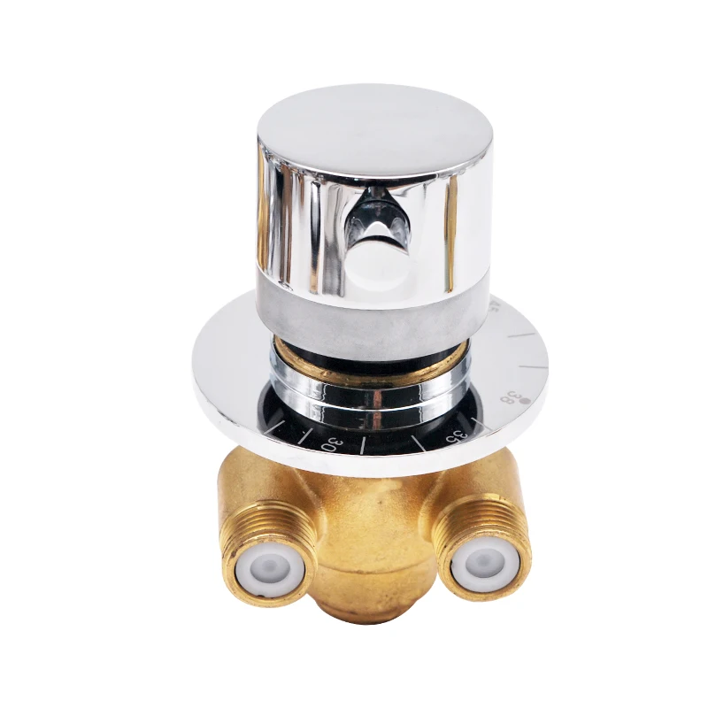 

All-copper concealed thermostatic valve bath screen switch thermostatic shower faucet solar special water mixing valve