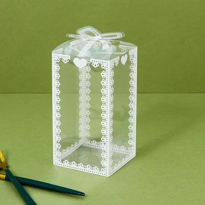5 قطعة هدية من البلاستيك الشفاف مع Bowknot شفافة PVC لصالح صناديق عبوة التعبئة لعطلة عيد الحب حفل زفاف الحسنات تسليم سريع 4-6 يوم الوصول #4