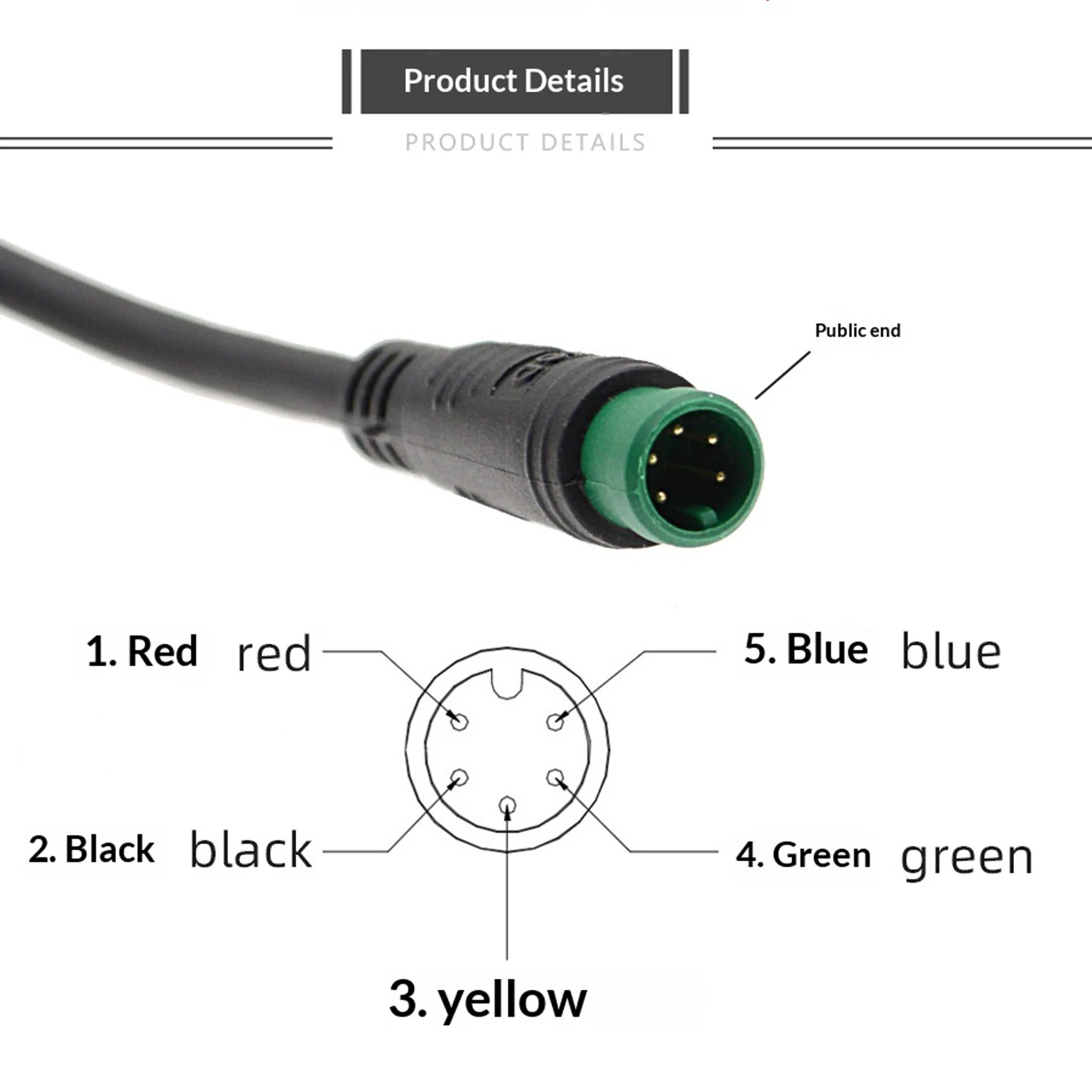 G51 Electric Bike Scooter Speedometer with 5 Core LCD Display Bike Computer E-Bicycle Display Screen for 24V 36V 48V Vehicles view 5