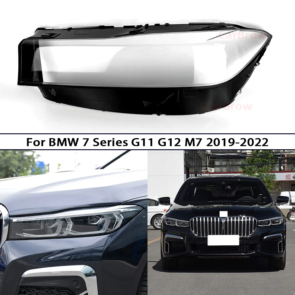 

Корпус фары из плексигласа, автозамена для BMW 7 серии G11 G12 M7 2019 2020 2021, крышка объектива фары, прозрачный абажур