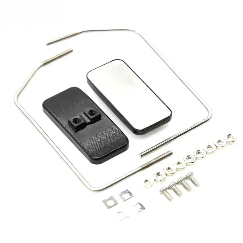 

Metal Upgrade RC Car Rearview Mirror for 1/10 & 1/14 Trailer Tractor – Easy Installation, Durable Accessory for Hobbyists