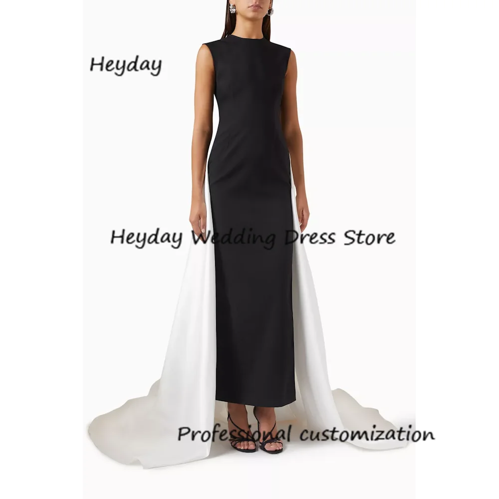 

Heyday Crepe O-Neck A-Line Ankle-Length Sleeveless Classics Draped Formal Occasion Evening Party Pretty Dresses Heyday 2024