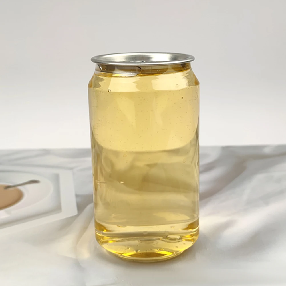 

12 Pcs Cans Beverage Bottles Drinks Coffee Containers Transparent Aluminum Clear Plastic Juice Travel