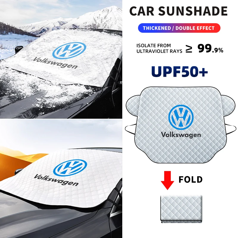 Car Windshield Sunshades Extra Thick Snow Ice Cover Protection For Volkswagen VW MK5 MK6 MK7 Lavida Caddy Scirocco Polo Bora B5