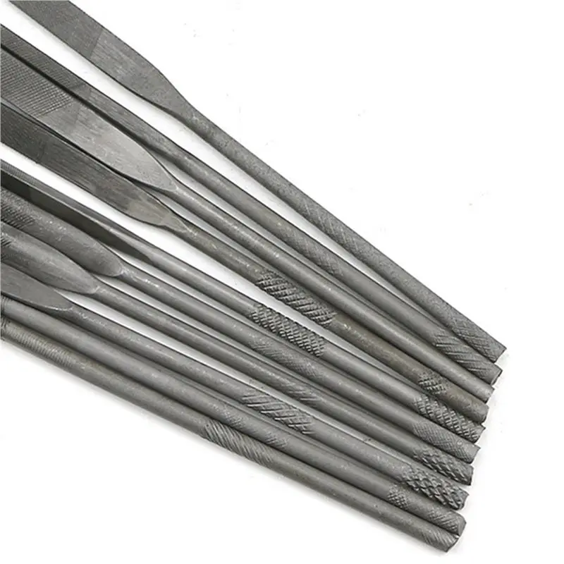 AT63-40Pcs Small Needle Files Set 140Mm Jewelry Tools Beading Hobby Crafts Carving Repair Cutting Tool