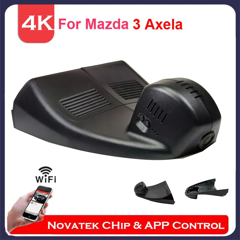 

4K UHD Plug And Play Wifi DVR Dash Cam For Mazda 3 Axela 2021 2020 2019,Front and Rear Cam With GPS Trajectory By APP Control