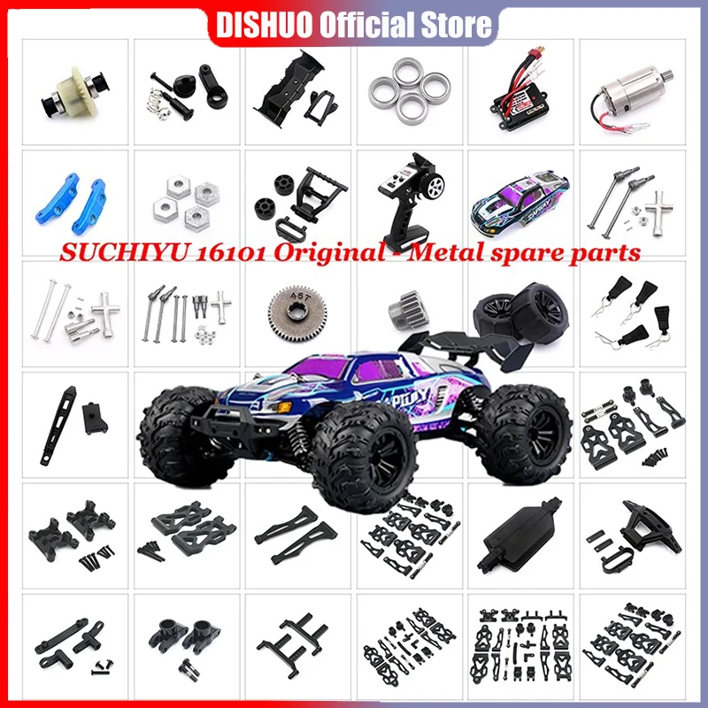 Amortiguador Mejorado Para SCY 16101,16102 Pro, JJRC Q130 Q120  MJX, Hyper Go 16207, 16208, 16210, 14301, 14210, Coche RC