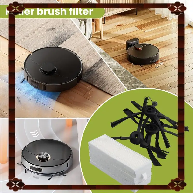 تسليم 24 ساعة 13 قطعة فرشاة دوارة تصفية الجانب فرشاة استبدال أجزاء ل Qihoo 360 S10 X100 ماكس الروبوتية مكنسة كهربائية