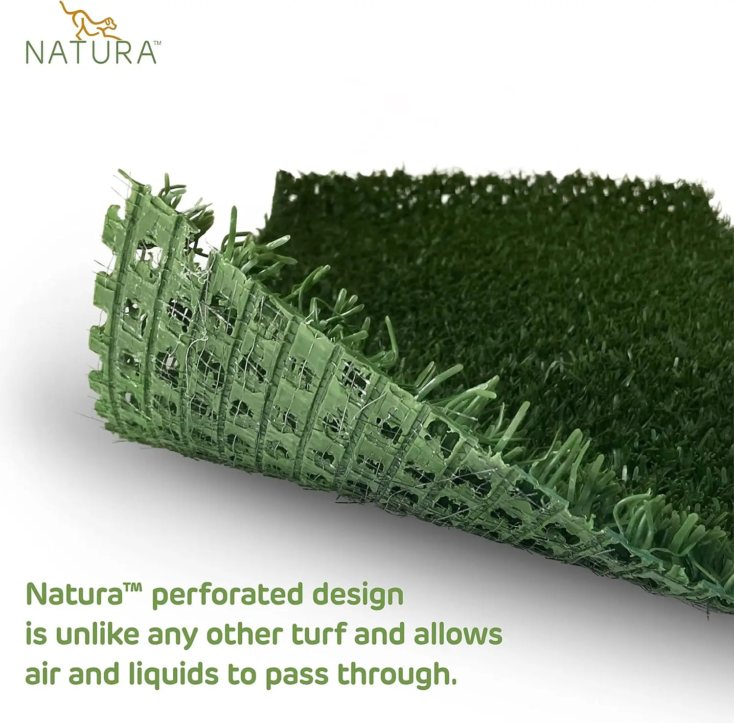 PowerRun 10376807 عشب صناعي خارجي للكلاب، رقعة عشب العشب يمزجها مع العشب، تحافظ على الكفوف والمنزل #2