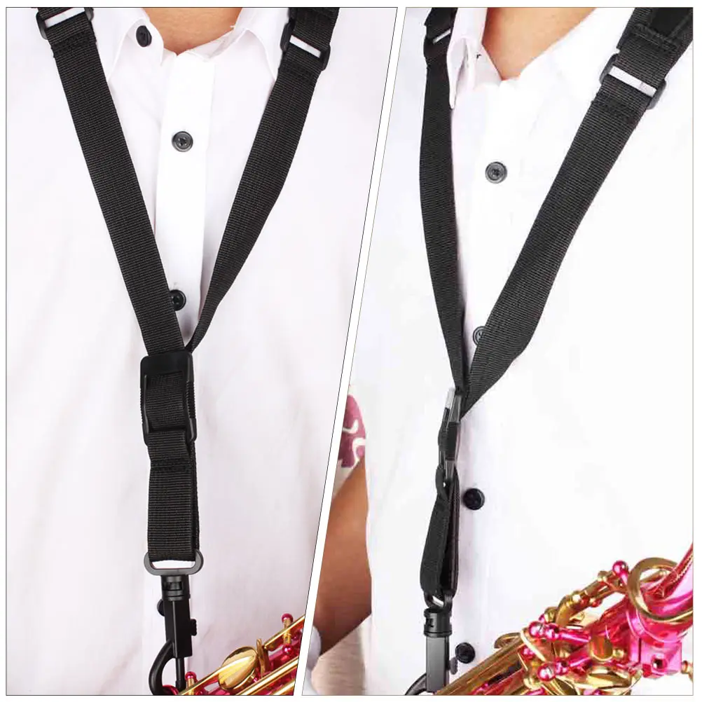 

Saxophone Strap For Tenor Alto Sax Durable Cotton Material Universal Fit Lightweight Comfortable Design Saxophone