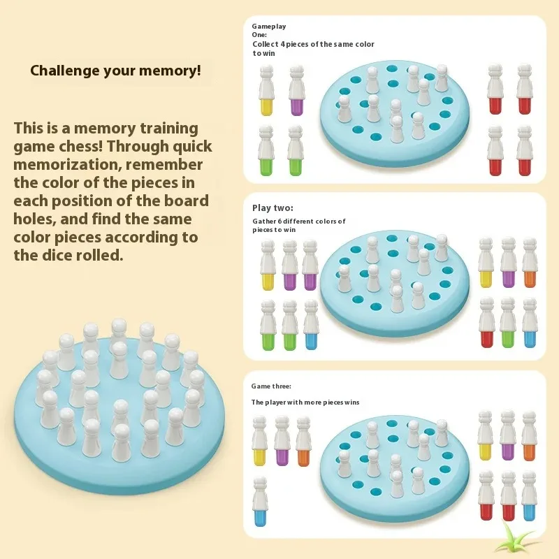 Memory Comparison Board Game, Chess Memory Game, Parent-Child Interactive Thinking Training, Enhances Memory and Intelligence