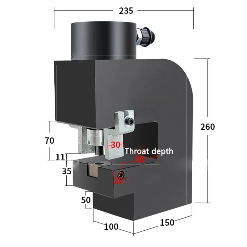 Electric Hydraulic Punching Machine CH-75 Angle steel/Channel steel Puncher+Electric Hydraulic Pump GYB-700A Solenoid valve pump