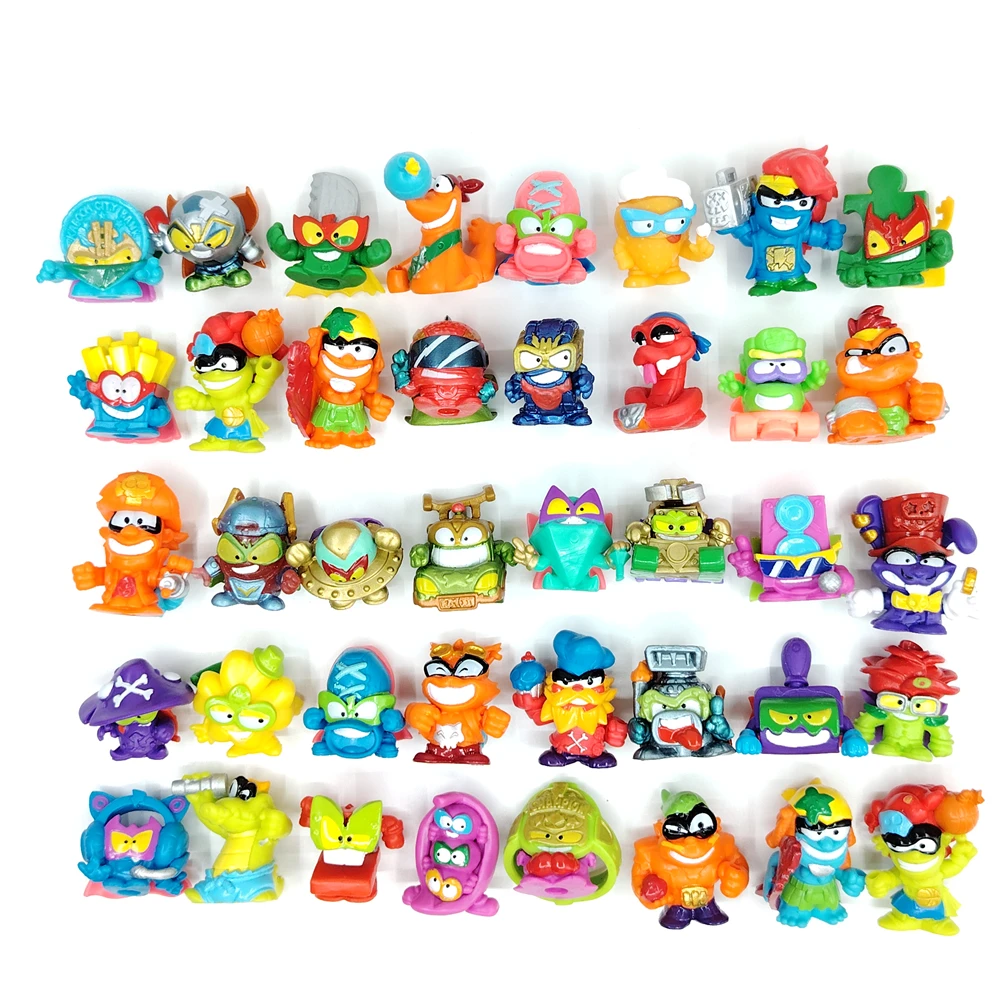 Action Figures de Superthings, Action Figures, 3cm Super Zings, Coleção do Lixo, Modelo de Brinquedos, Presente Infantil, Original, 15 Pcs/Set