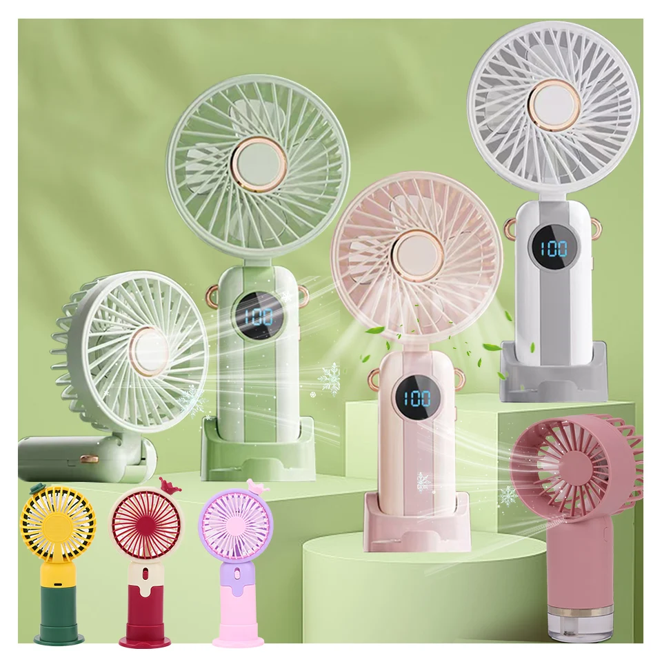 

Handheld Mini Fan,Foldable Portable Neck Hanging Fan,Eyelashes Grafting Fan,USB Rechargeable Baby Stroller Fan,Water Spray Fan