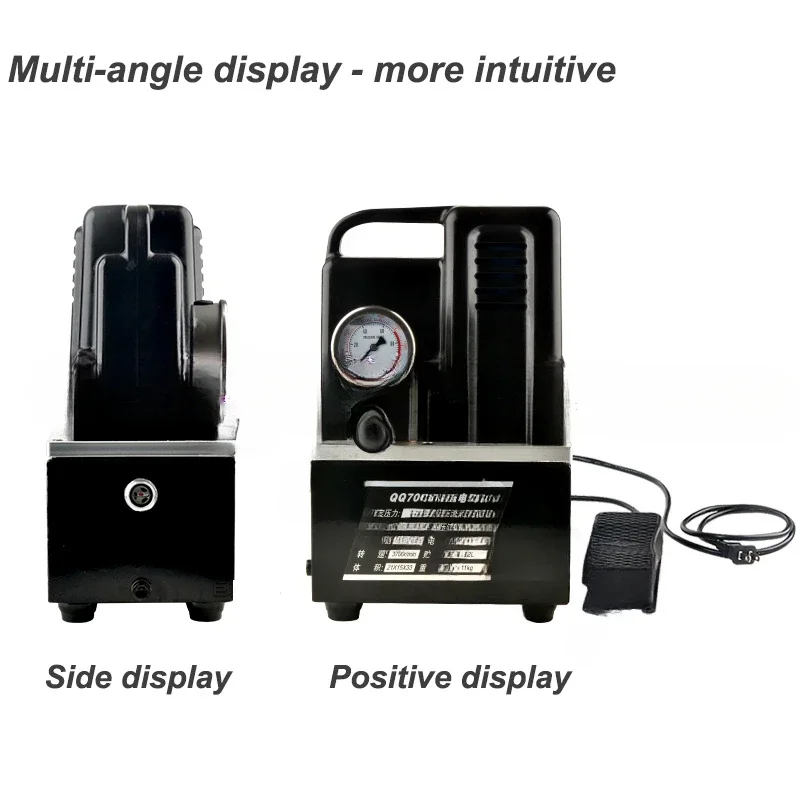 220 فولت 1.2KW محطة هيدروليكية صغيرة جدا ارتفاع ضغط مضخة الزيت الهيدروليكي QQ-700 آلة المضخة الهيدروليكية الكهربائية المحمولة