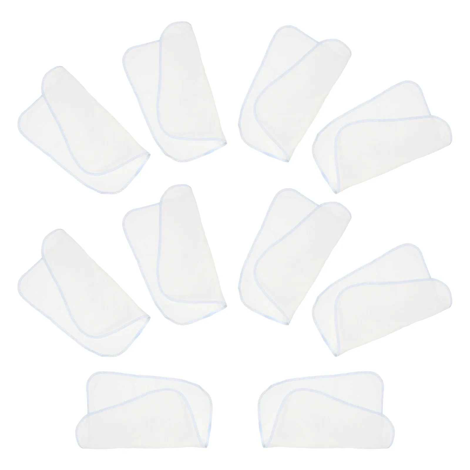 

10Pcs Organic Baby Towels Newborn Saliva Towels Soft Absorbent Fast Drying No Fade Non Irritating Perfect Gift