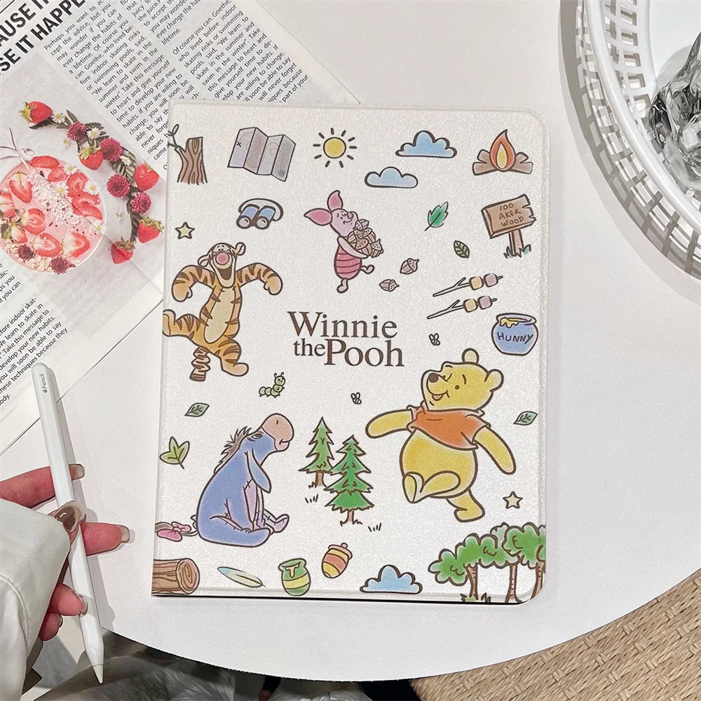 

Tablet Cover for IPad A16 11th/10th Gen 9/8/7th 10.2 " Pro11 Mini Air 7 6 5 4 10.9 9.7 Shockproof Flip Case Winnie Pooh Tigger