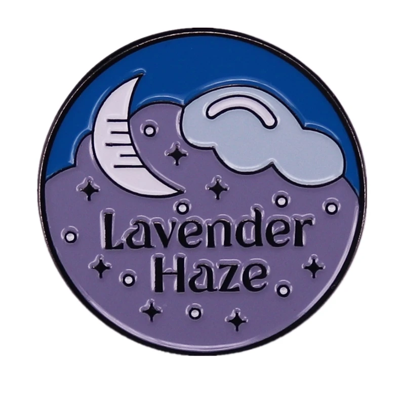 

Lavender Haze Hard Enamel Pin Music Album Midnight Badge Fan Accessories Decoration