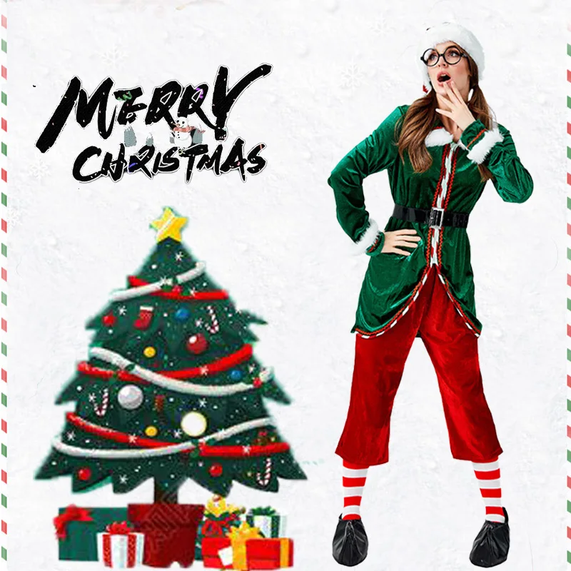 

Christmas Halloween Cosplay Costume Disguise Carnival Long Sleeve Stage Performance Outfit For Women Homewear Lingerie Harajuku