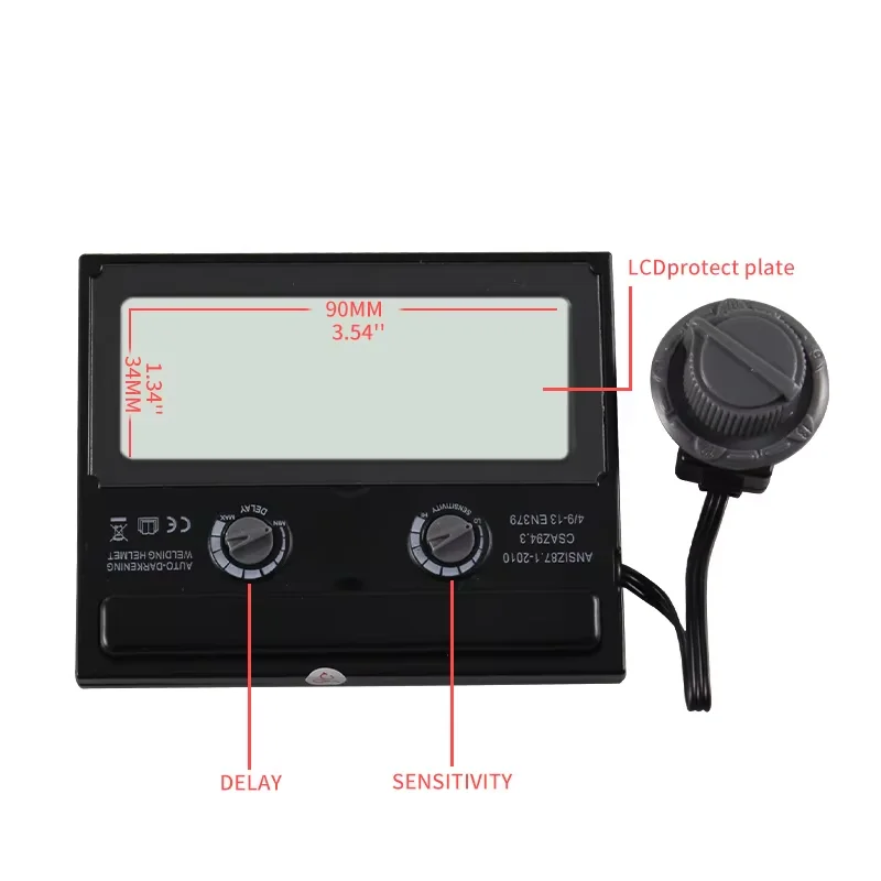 Automatic Darkening Welding Helmet Solar Powered True Color TIG MIG MMA Face Mask Weld Goggles with NEW AAA Battery