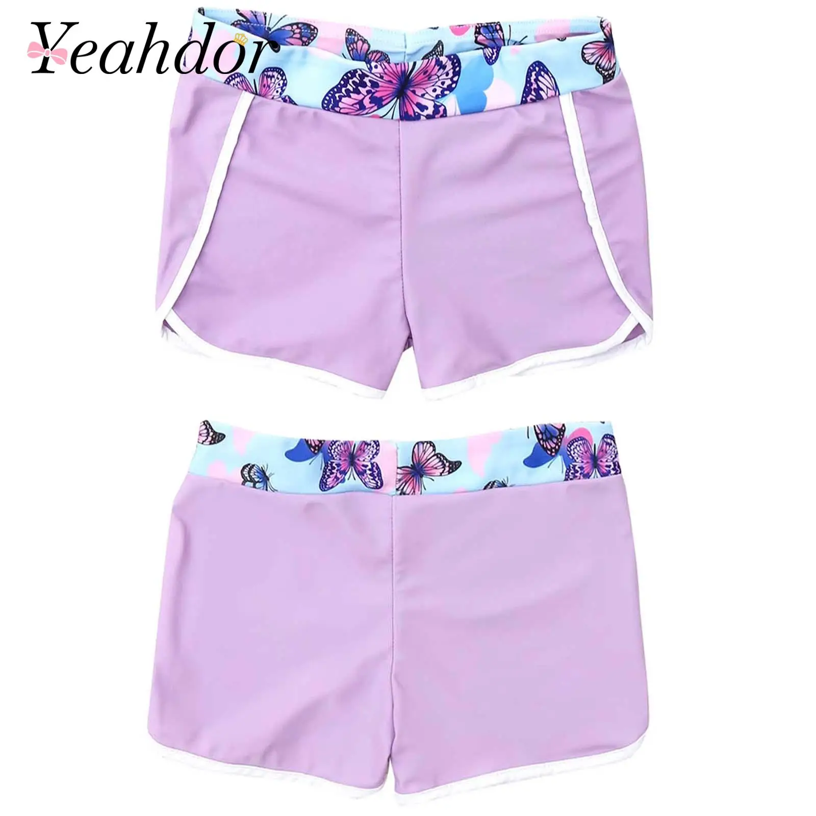 

Kids Swimwear Girls Swimming Shorts Printed Swim Trunks Elastic Waistband Shorts Pool Bathing Beach Wear Children's Short Pants