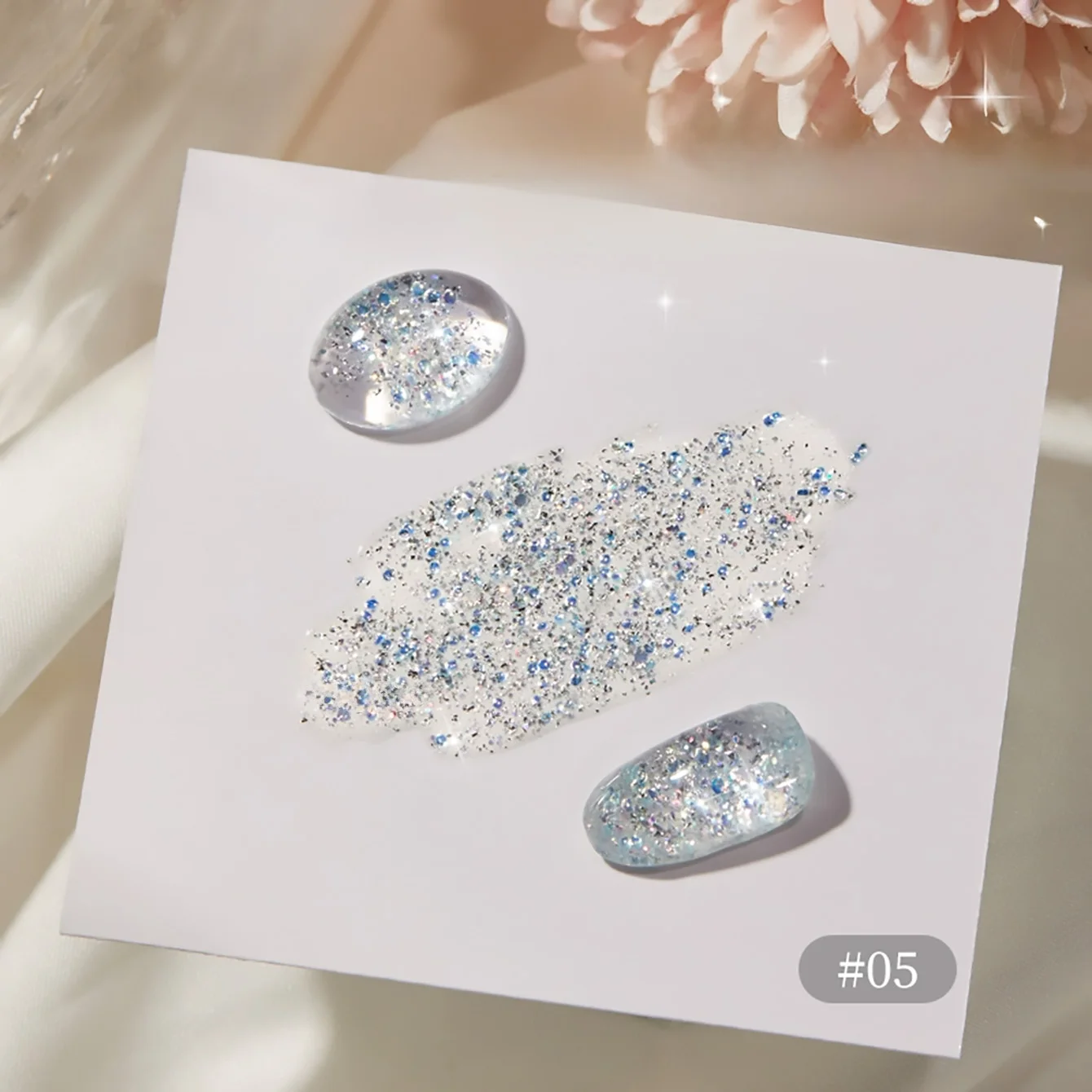 1 قطعة WS الخريف الأظافر عيد الميلاد الأظافر الأبيض الأزرق الترتر بريق هلام طلاء الأظافر الغراء شعبية تبييض وامض مستلزمات الأظافر #5