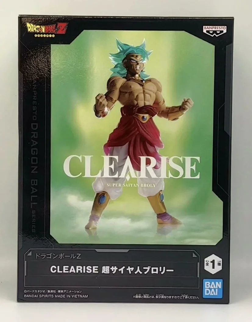 

In Stock Original BANPRESTO CLEARISE Dragon Ball Z Super Saiyan Broly Figure Anime Model Genuine Boxed Toy