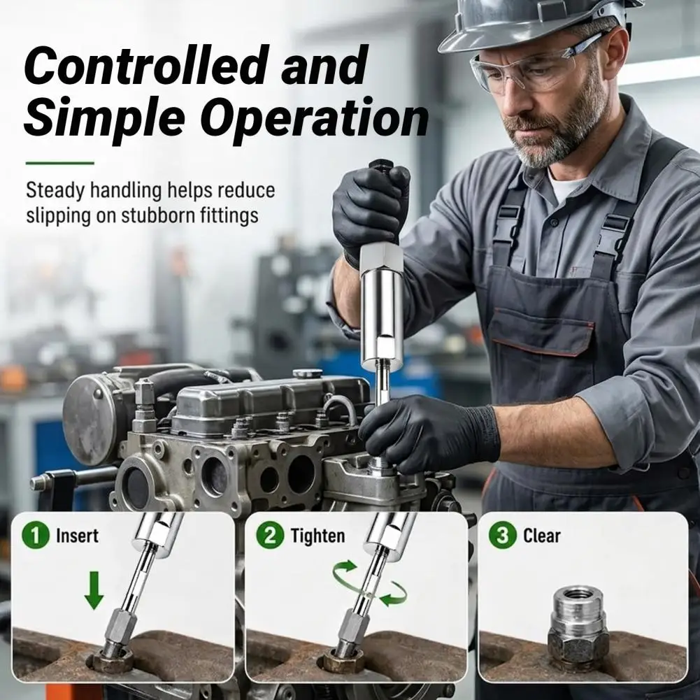 Professional Repair Gear Grease Nipple Unclogging Tool Grease Fitting Tool Kit Manganese Steel Unclogger for Automotive