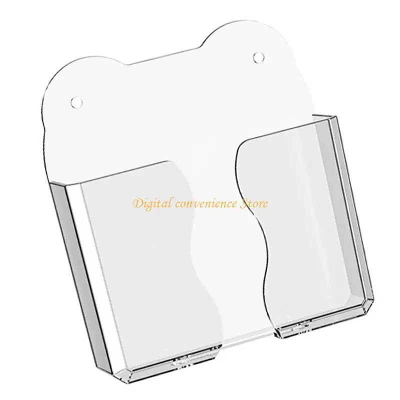 

Настенный держатель для телефона 97QA, прозрачный прочный клейкий дизайн для дома и рабочего места, с отверстием для зарядки и