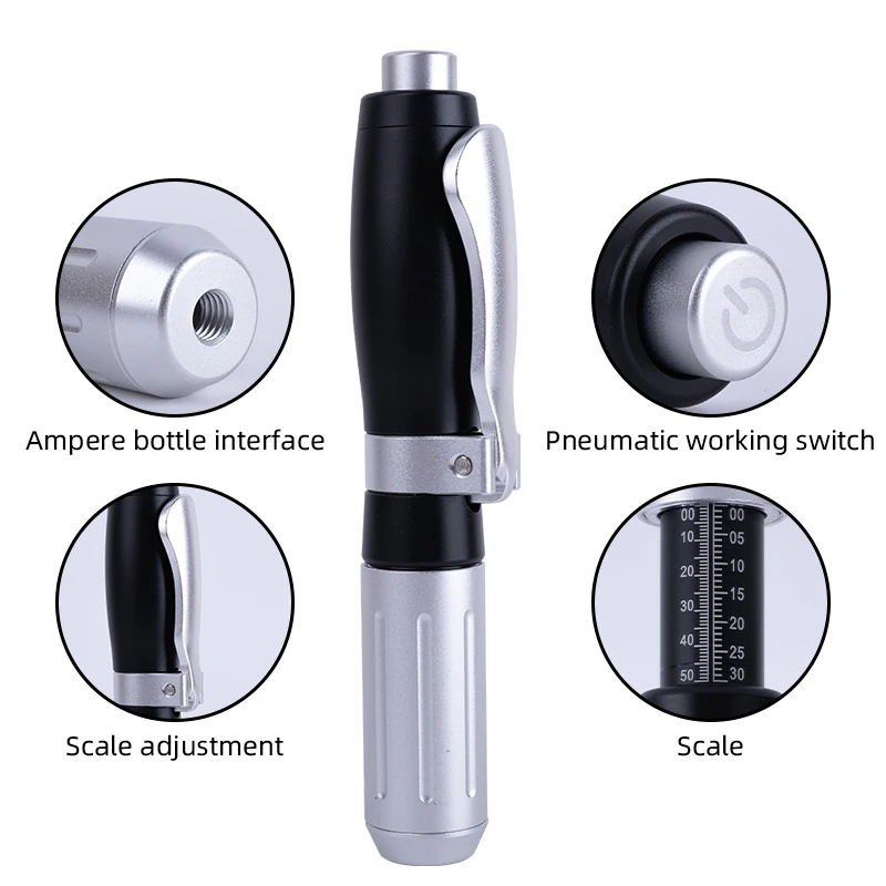 2 in 1 0.3ml&0.5ml Acid Injection Pen Meso Hyaluron Pen Anti-Wrinkle Lip Filling Adjustable Noninvasive Nebulizer hyaluronic Pen