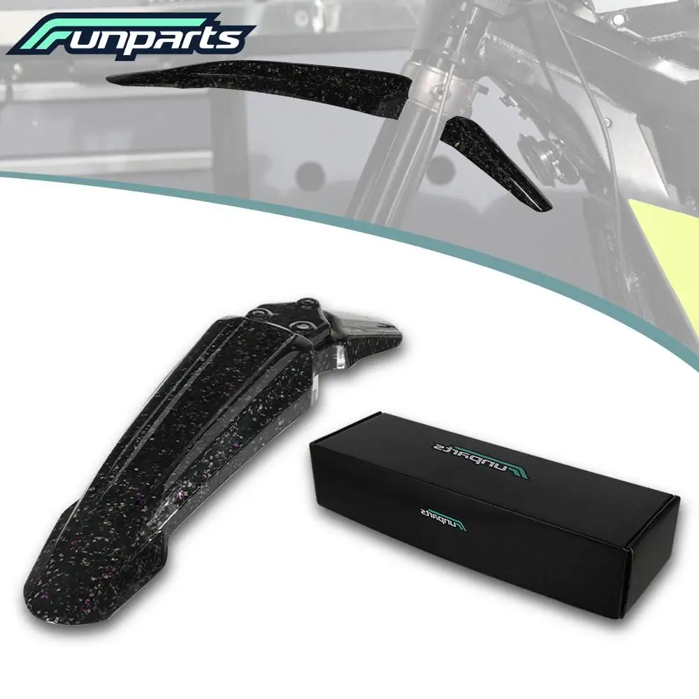 Motorcycle accessories Front Fender Funparts Carbon Fiber Mudguard Cover For Surron Lightbee X S L1E Electric Bike Parts